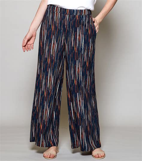 Stripe Wide Leg Trousers By Nomads