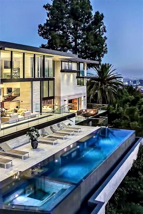 Stunning West Hollywood Hills Modern Contemporary Luxury Residence Los Angeles Ca Mansions