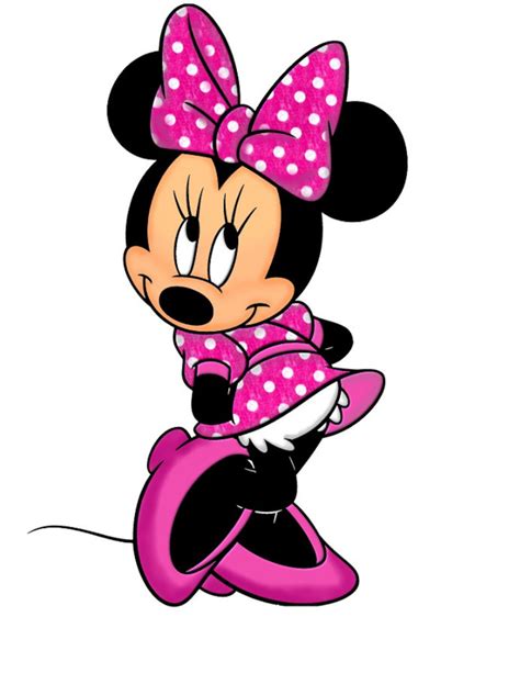 Minnie Mouse Iron On Transfer Pink Polka Dot Dress N Bow Both Etsy