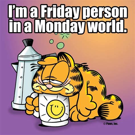 Garfield Monday Humor Monday Quotes Garfield Quotes