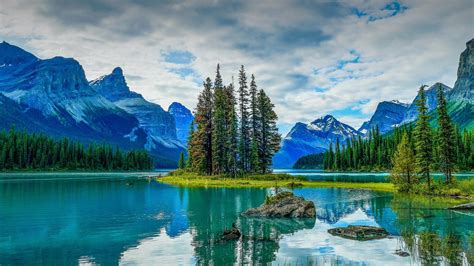 Spirit Island Jasper National Park Wallpapers Wallpaper Cave