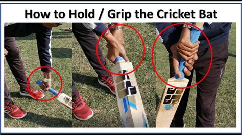 Learn How To Hold The Bat Correctly In Cricket Cricket Bat Pakadne Ka