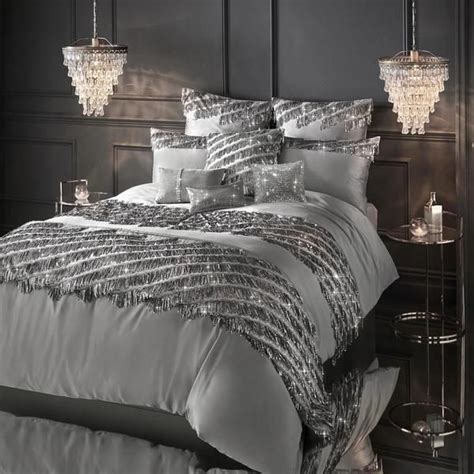Kylie Minogue Eliza Bedding Collection Pewter Glamorous Bedding Glamourous Bedroom Glam
