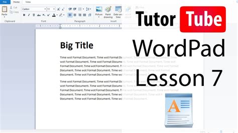 Wordpad Tutorial 7 Text Color And Highlight Youtube