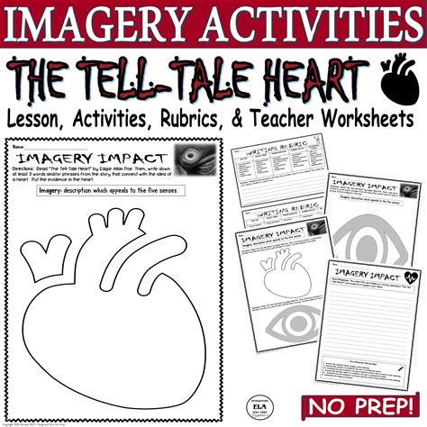 The Tell Tale Heart Imagery Activity Graphic Organizer W Short