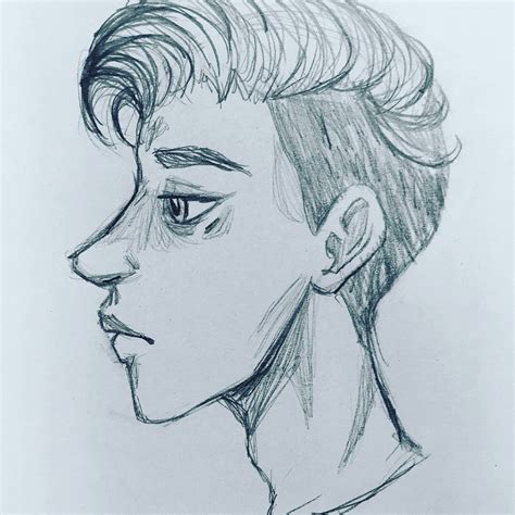 Face Profile Drawing Рисовать