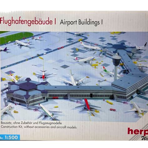 Airport Buildings I 1500 Scale Herpa Collectible Airplanes Etsy