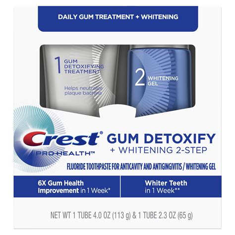 Crest Pro Health Gum Detoxify Whitening Two Step Toothpaste 40 Oz