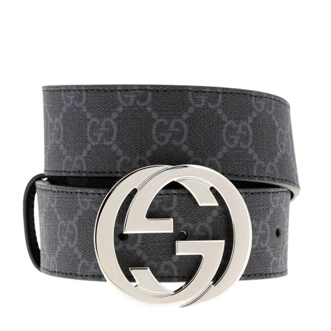 Gucci Mens Gg Supreme Belt An Established Symbol Of Guccis Heritage