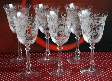 heisey orchid crystal champagne glasses set of three heisey etsy