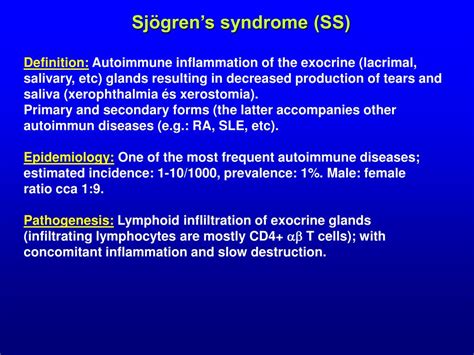 Ppt Sjögrens Syndrome Ss Powerpoint Presentation Free Download