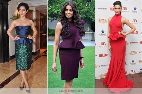 How To Wear Peplum Dress In Style Inspiration From Bollywood