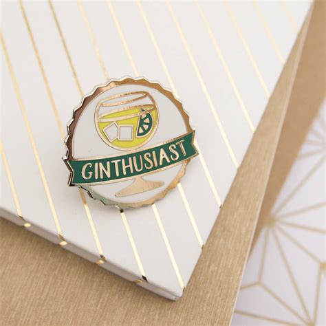 Ginthusiast Hard Enamel Pin By Lovely Cuppa