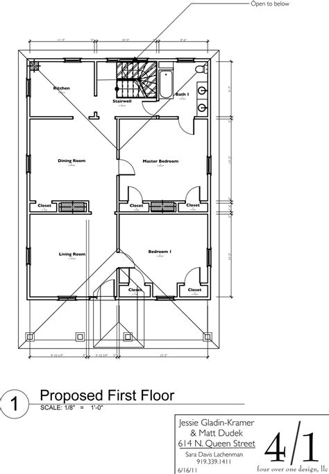 The Middle House First Floor Plans