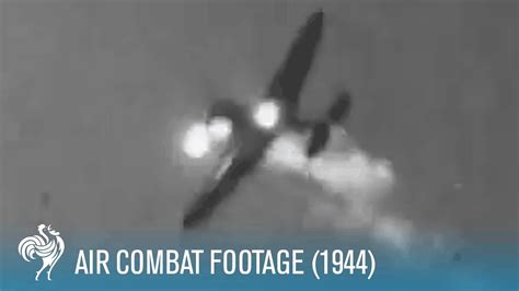 Incredible Air Combat Footage Of Us And German Planes 1944 War