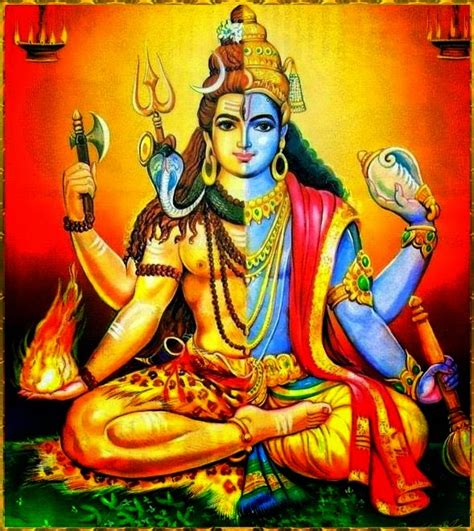 Harihara Shiva Vishnu Form Images Hindu Devotional Blog