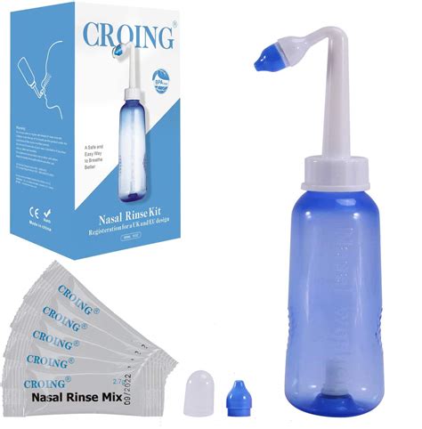 Buy Croing Sinus Rinse Kit With 40 Salt Packs Net Pots Nasal