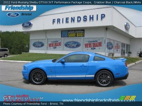 Grabber Blue 2012 Ford Mustang Shelby Gt500 Svt Performance Package
