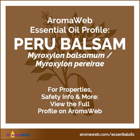 Peru Balsam Essential Oil Uses And Benefits Aromaweb