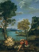 Landscape with Moses and the Burning Bush | Domenichino (Domenico ...
