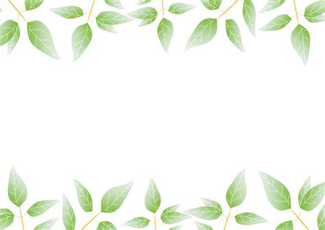 Green Leaves Border Png