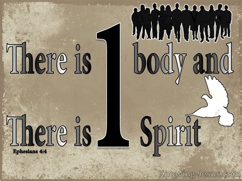 Ephesians 44 There Is One Body And One Spirit Beige