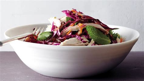 Chicken Red Cabbage And Carrot Salad With Soy Lime Dressing Recipe