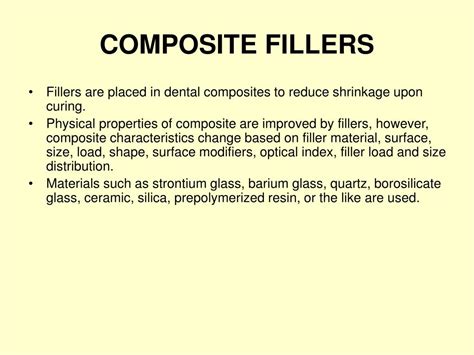 Ppt Dental Composites Powerpoint Presentation Free Download Id1417757