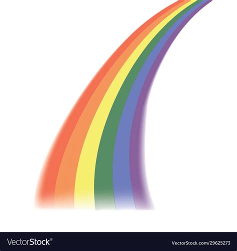 Rainbow Ray On White Background Royalty Free Vector Image