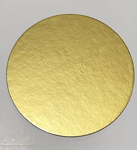 One Stop Cake Board Combo 8 Inch Round Cake Board Base Gold Cake