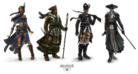 Concept Art From The Assassin S Creed Saga Sci Fi Uniform Connor Kenway Assassin S Creed