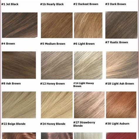 Inoa Blonde Hair Color Chart