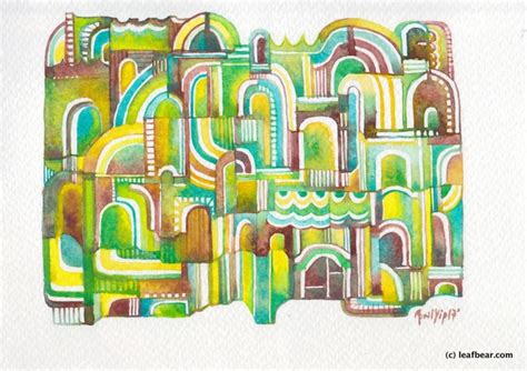 Watercolor Into The Maze On Behance