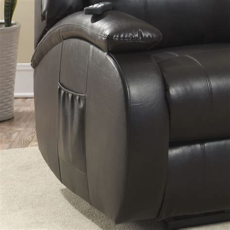 Ac Pacific Bonded Leather Reclining Massage Chair And Reviews Wayfair