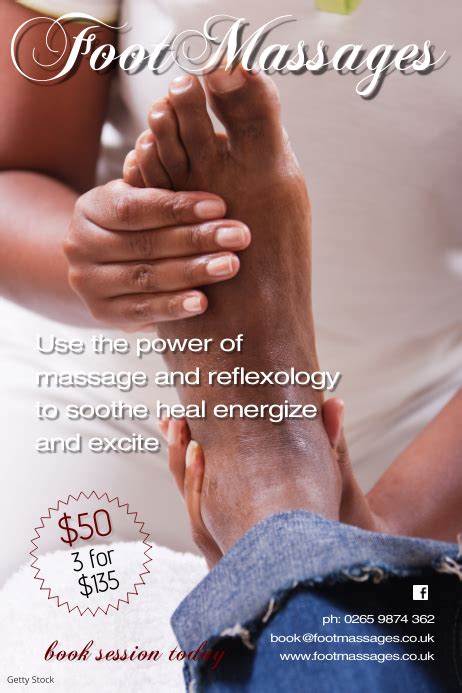 Foot Massage Poster Template Postermywall