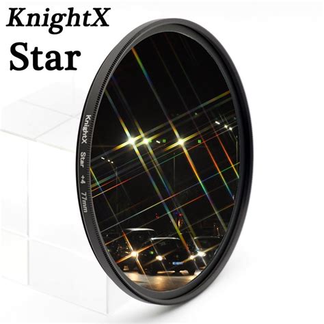 Knightx Star Filter 52mm 58mm 67mm Lens Dslr 4 6 8 Point Line For Canon