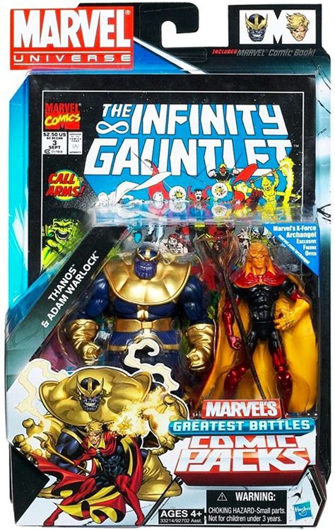 Marvel Universe Thanos Adam Warlock Action Figure 2 Pack Hasbro Toys