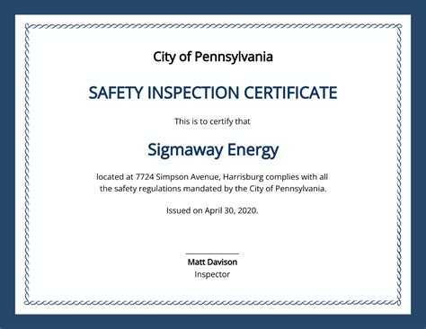Free Health And Safety Certificate Templates And Examples Edit Online