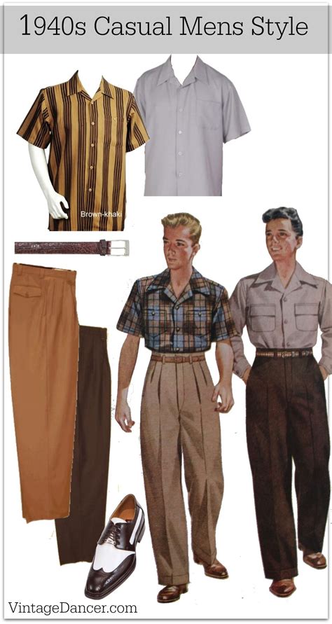 1940s Mens Casual Fashion 1940s Mens Clothing 1940s Mens Fashion