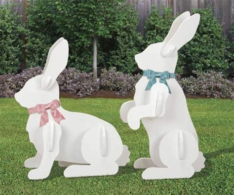 Outdoor Giant Yard Rabbits In 2021 Easter Yard Art Easter Yard