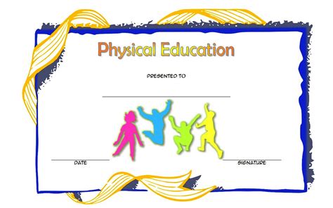 If a student has completed his previous studies from a country that is already english speaking. Physical Education Certificate Template Editable [8+ Free ...