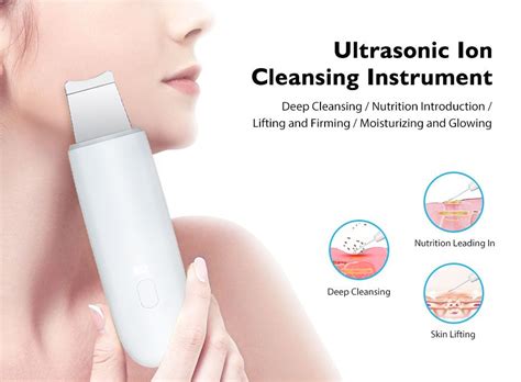 2021 ultrasonic skin scrubber deep cleaning face scrubber vibrating facial cleansing skin