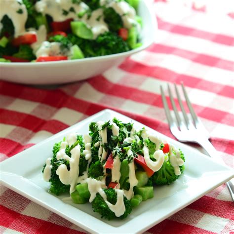Low Fat Mayo Free Broccoli Salad