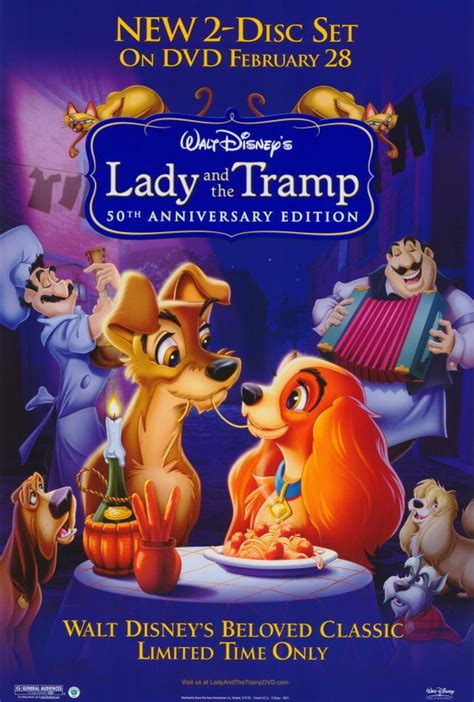 Lady And The Tramp Movie Poster Style B 27 X 40 1955