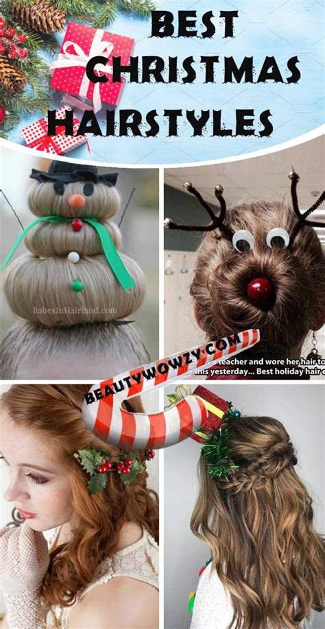 Diy Crazy Christmas Hair Day Ideas Party Wowzy