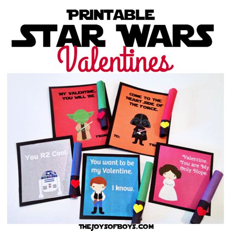 Star Wars Valentines And Light Saber Treat The Joys Of Boys