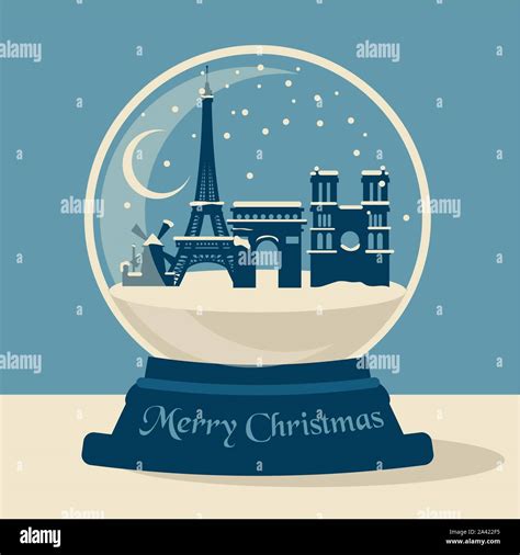 Paris Snow Globe Stock Vector Image And Art Alamy