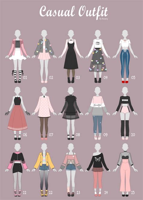 Closed Casual Outfit Adopts 34 By Rosariy On Deviantart