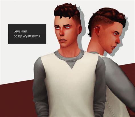 Levi Hair M At Wyatts Sims Sims 4 Updates