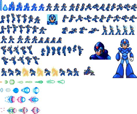 Mega Man Sprite Png Diy Megaman X Sprite Sheet